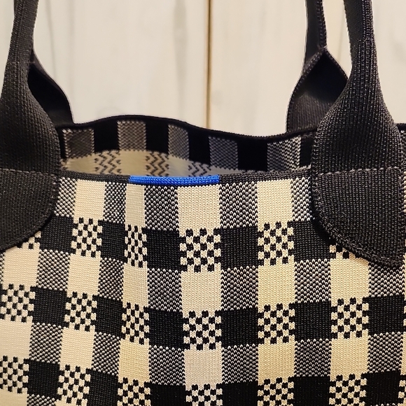 Rothy's Black and Cream Checkered Tote - Picture 6 of 6